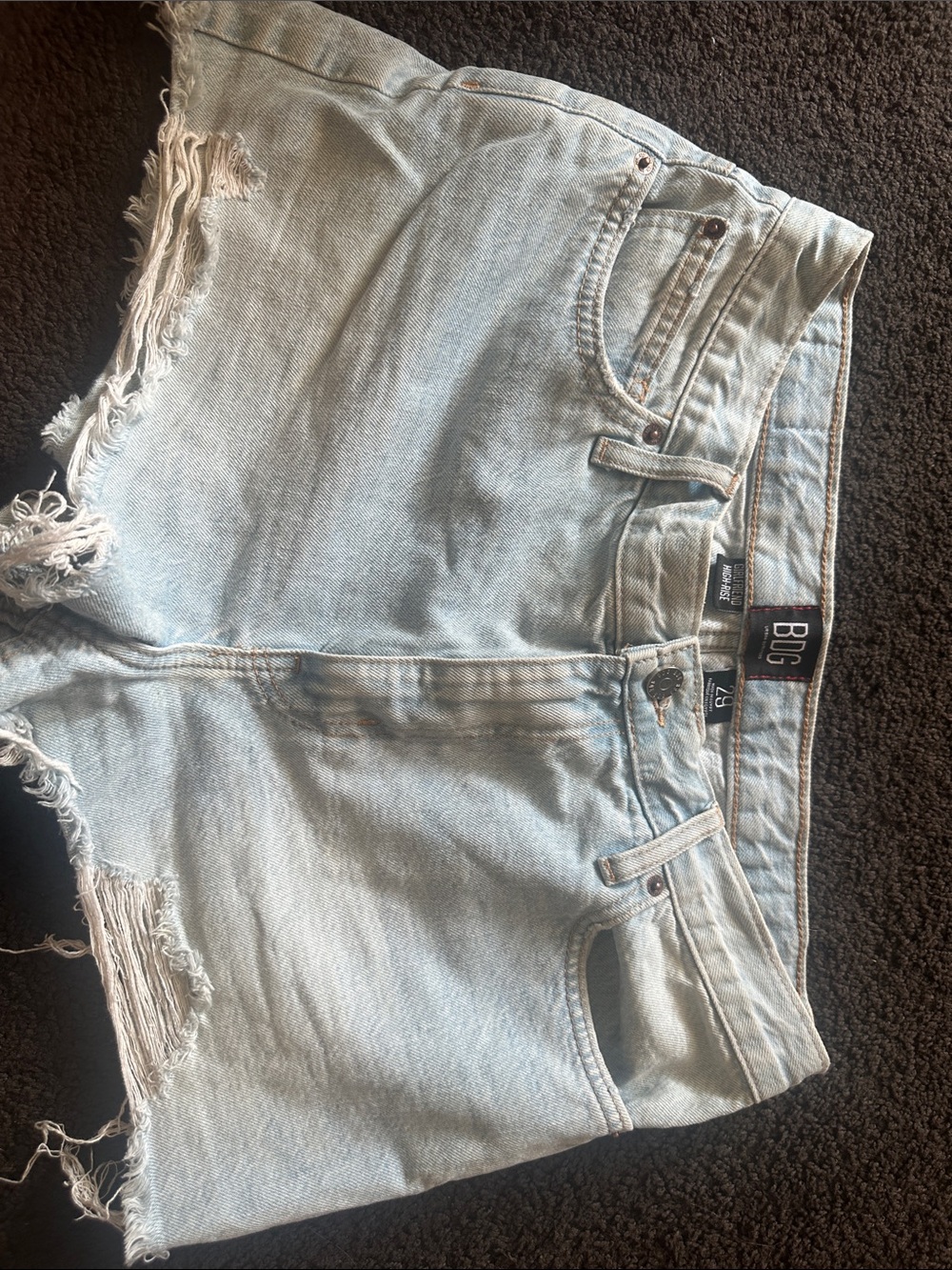BDG -urban outfitters Light Wash Distressed Women's Denim Shorts